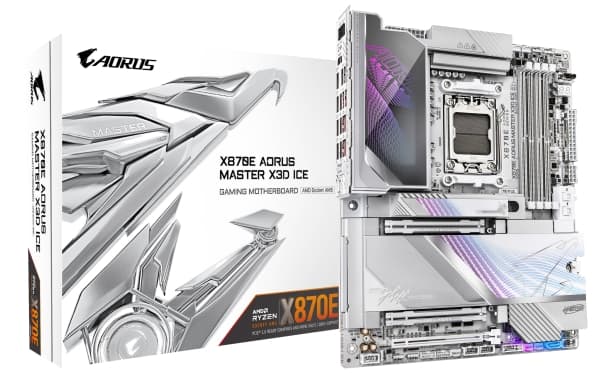 Gigabyte X870E A MASTER X ICE AM5 - emolevy - AMD Socket AM5 (Ryzen Zen4) (X870E A MASTER X ICE)