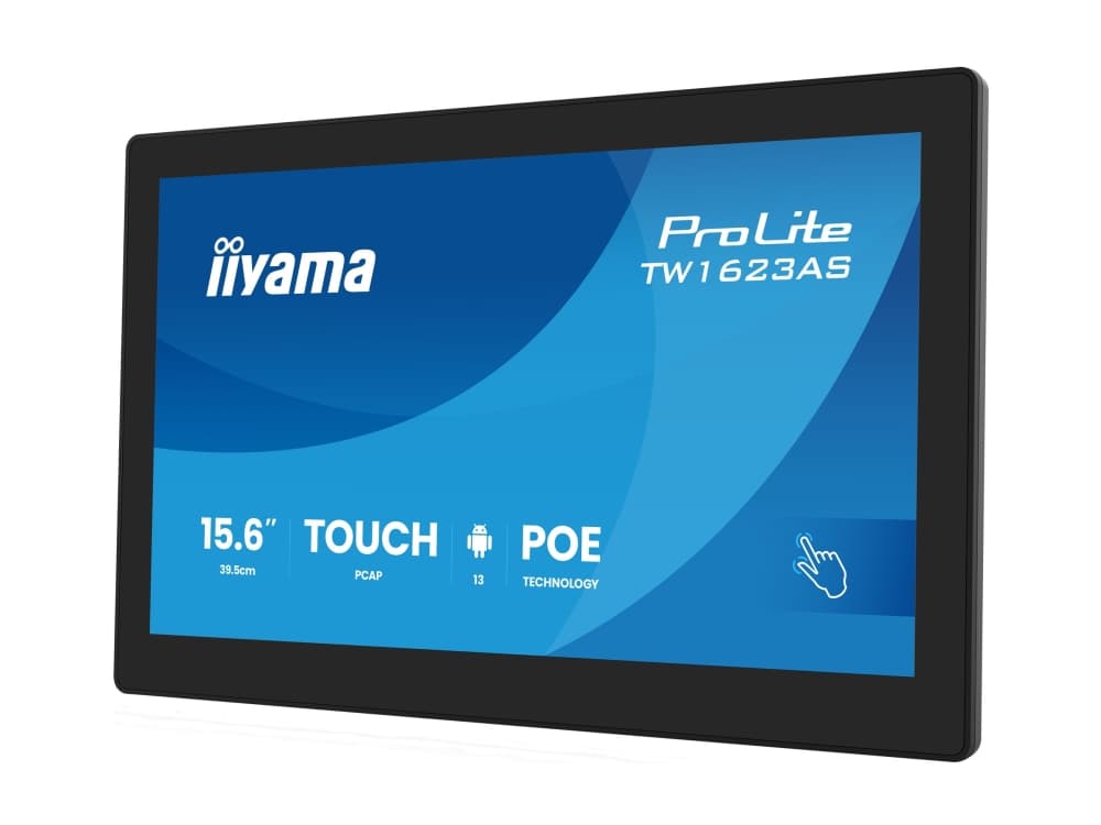 Näyttö 16 cali TW1623AS-B3P,10P.DOT.IPS,ANDROID13,WIFI,24/7,RJ45,HDMI,3xUSB,CMS (iiSignage2)