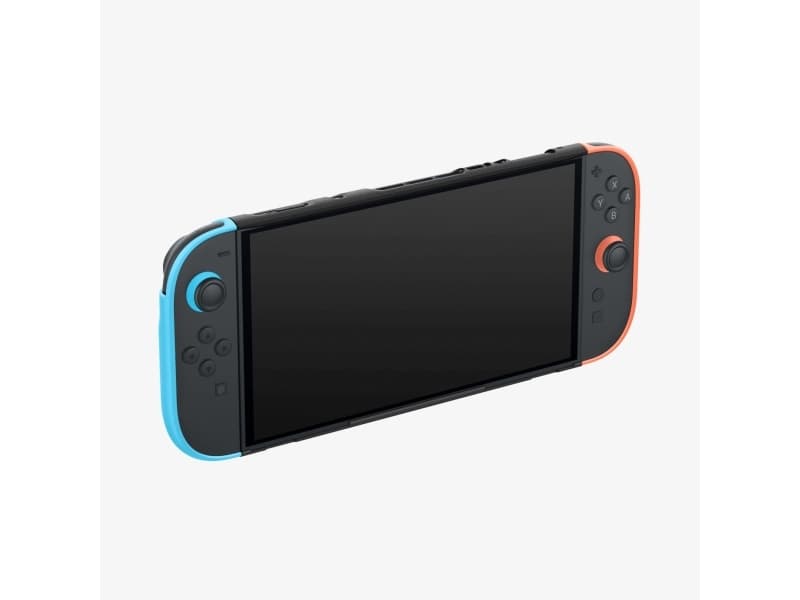 Spigen Nano Pop, suojakuori, Nintendo, musta, sininen, punainen, polykarbonaatti (PC), Nintendo Switch 2, iskunkestävä, naarmuuntumaton