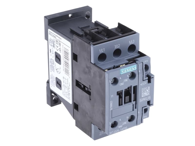 Siemens Siemens Siemens teollisuuskytkin 3 x kytkin 11 kW 230 V/AC 25 A apukoskettimella 1 kpl 1 kpl