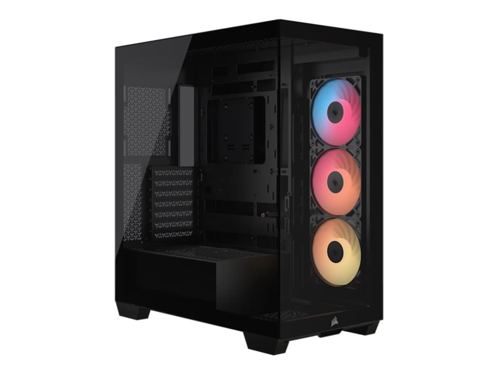 Corsair 3500X RS-R ARGB, Midi Tower, PC, musta, ATX, EATX, mikro ATX, Mini-ITX, Terästä, Karkaistu lasi, Pelaaminen