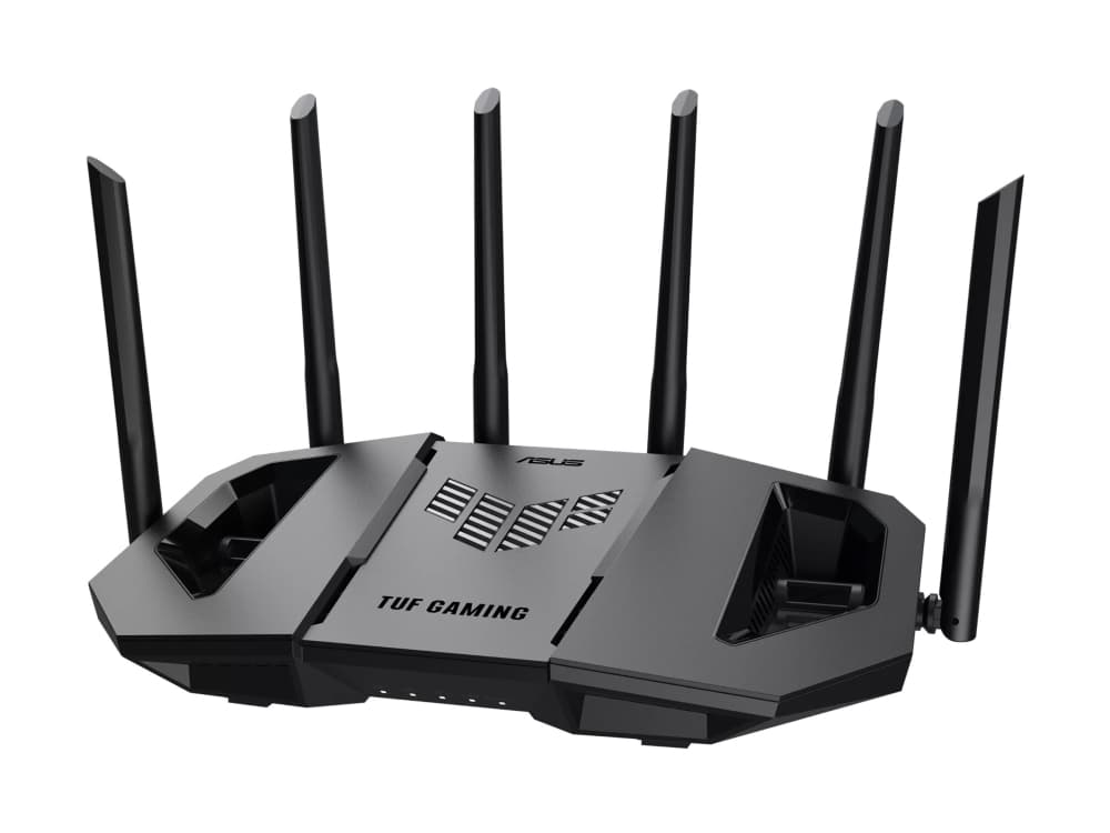 ASUS 90IG0A30-MO9C00, Wi-Fi 7 (802.11be), Kolmikaista (2,4 GHz/5 GHz/6 GHz), Ethernet LAN, musta, Pöytäreititin