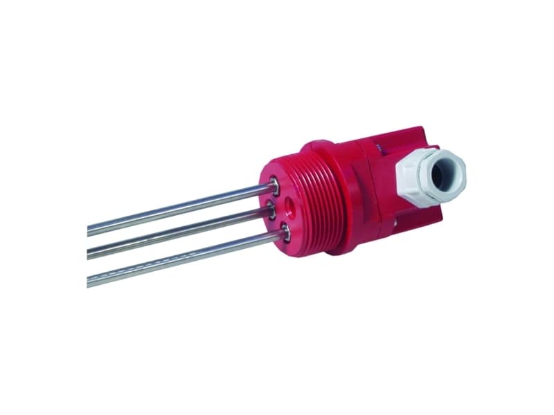 Elektrodeføler 1000mm 112 RG u/kabel 3 elektroder isolerede Nylon-hoved AISI316