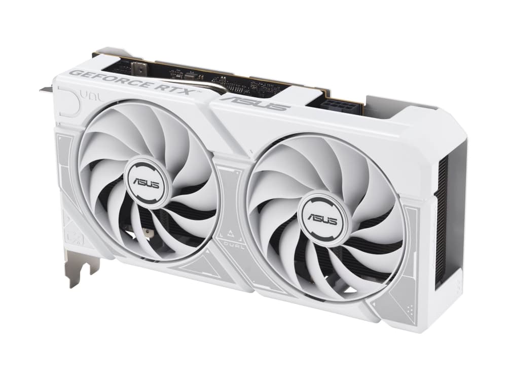 ASUS Dual -RTX5060-O8G-WHITE, GeForce RTX 5060, 8 GB, GDDR7, 128 bittiä, 7680 x 4320 pikseliä, PCI Express 5.0