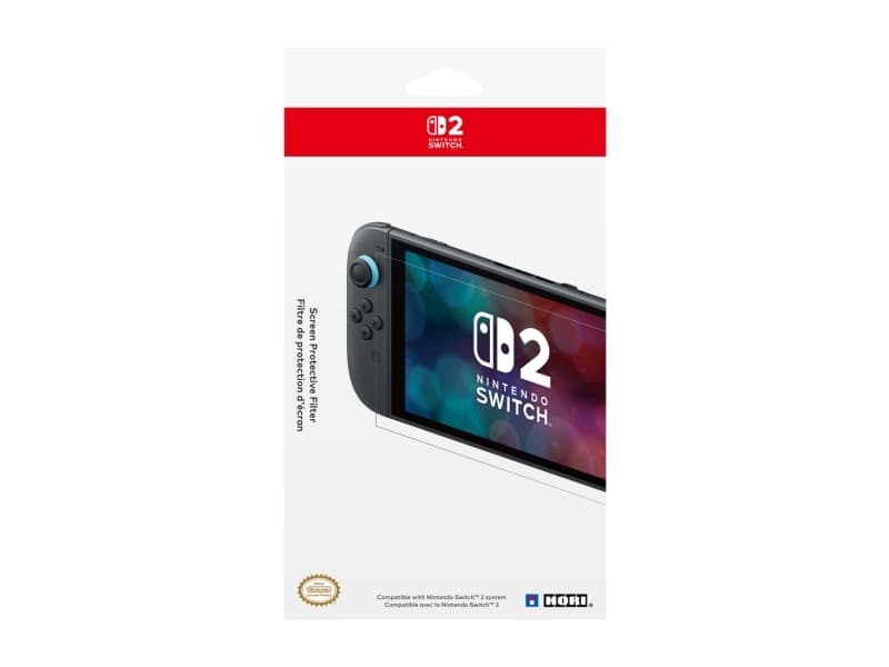 Hori NSX-071E, Näytönsuoja, Nintendo Switch 2, Läpinäkyvä, Naarmuuntumisenkestävä, Nintendo, 5 mm