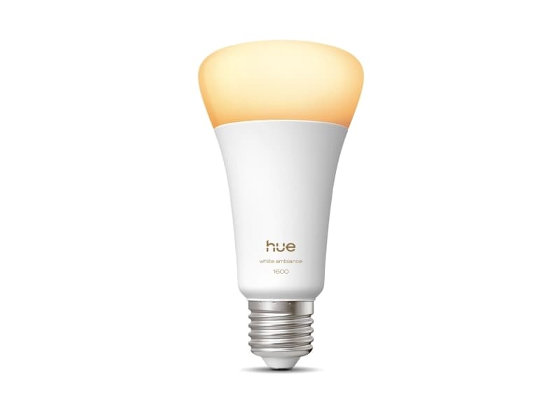 Philips Hue Smart LED A67 Bulb, White Ambiance, E27 Base, 11.8W, Full Spectrum Light 1000K-20000K, 1600 Lumens, Dimmable, Works with Alexa, Google Assistant, and Apple Home, 1 Pack