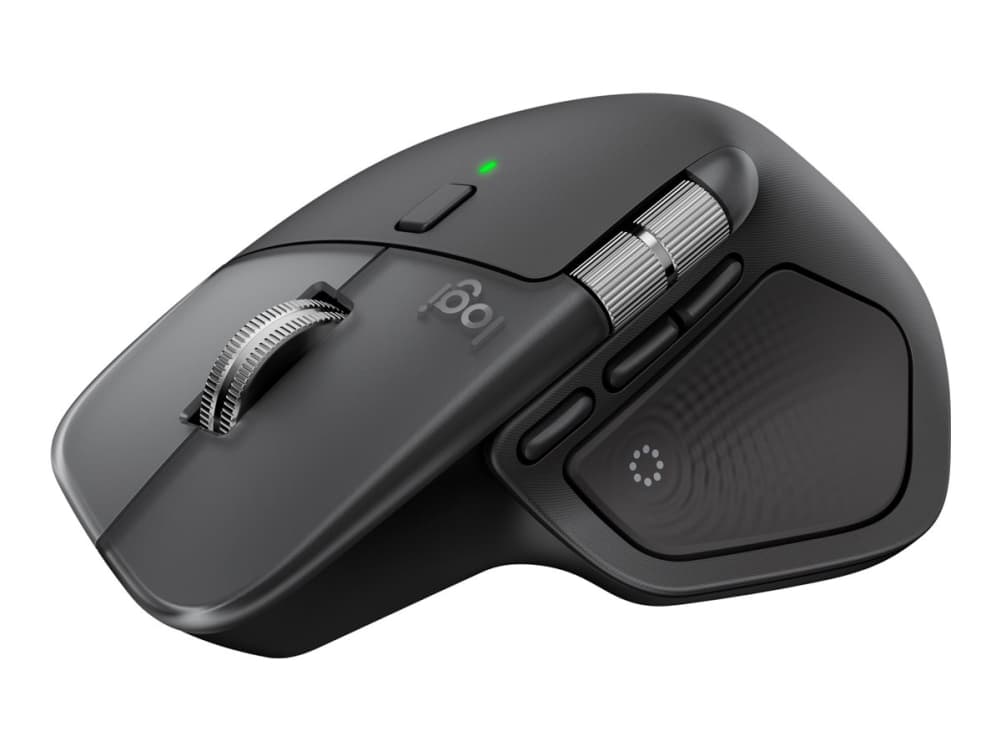 Logitech MX Master 4 for Mac, Oikeakätinen, Laser, Bluetooth, 8000 DPI, Hopea