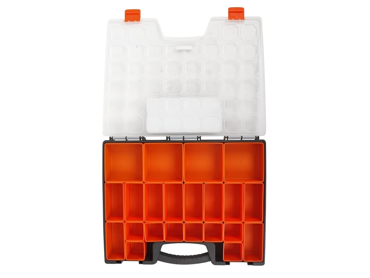 Boxer® lajittelulaatikko, jossa 22 irrotettavaa laatikkoa 41 x 33 x 6 cm