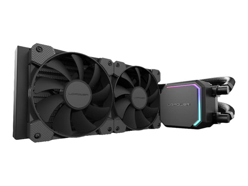 LC-POWER CPU-jäähdytin 250W 2x120mm f.Intel jopa 1851,jopa AMD5,musta