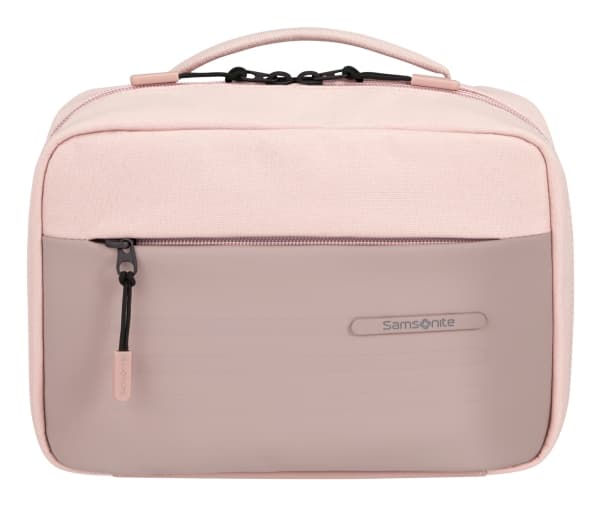 Samsonite Stackd Toilet Kit, Toalettilaukku, Ruusu, Polyuretaani (PU), Kierrätetty polyeteenitereftalaatti (rPET), Yksivärinen, Vetoketju, 1 taskua