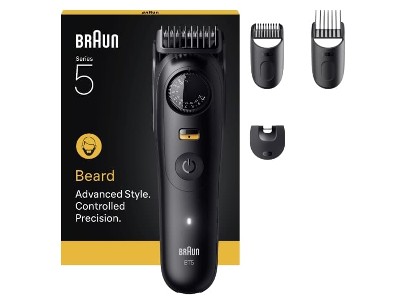 Braun BeardTrimmer 9 BT5520, Pestävä, Akku, musta