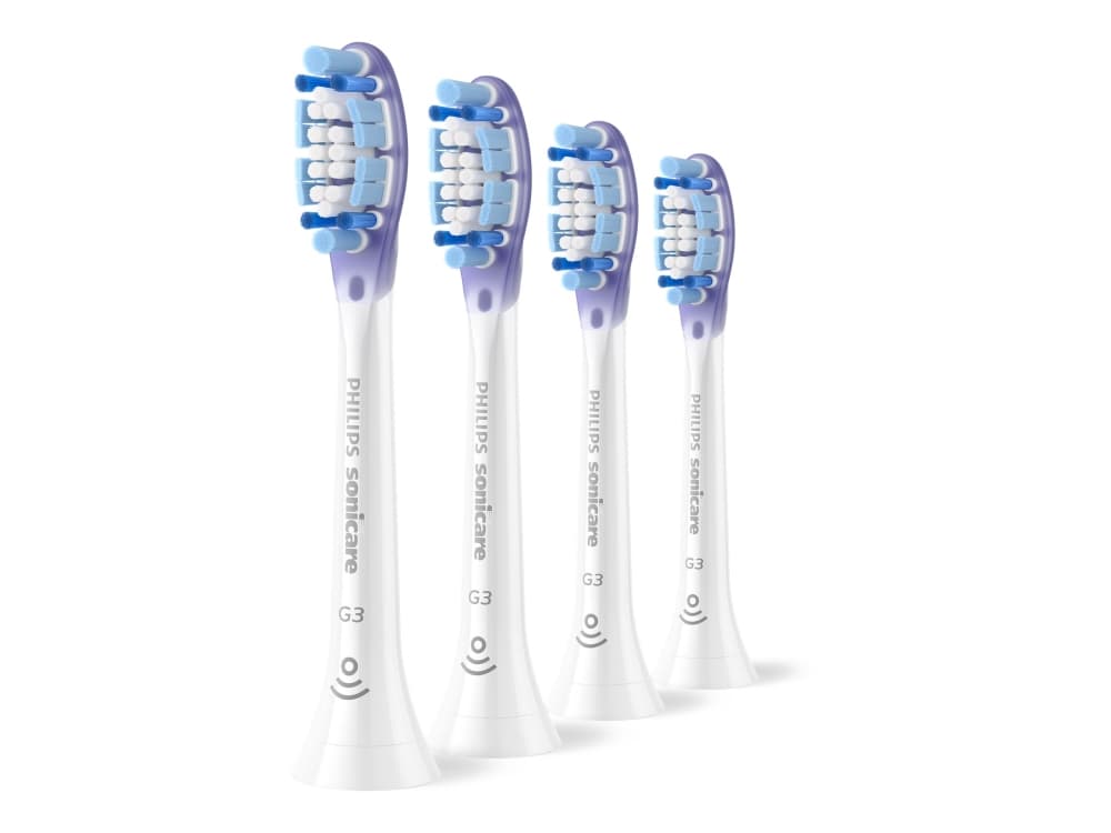 Philips Premium Gum Care HX9054/87 Harjaspääpakkaus, 4 kpl, 4 kpl, Valkoinen, 3 kuukautta, Pehmeä, 62000 liikettä minuutissa, Philips