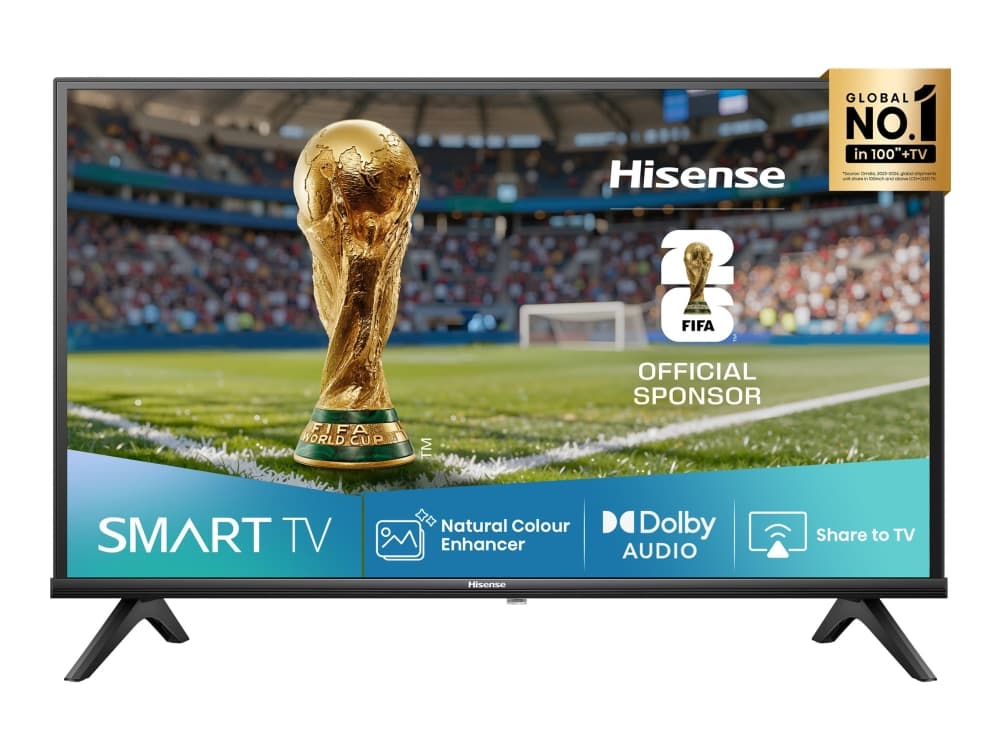 Hisense 32A4Q, 81,3 cm (32), 1366 x 768 pikseliä, DLED, Älytelevisio, Wi-Fi, musta