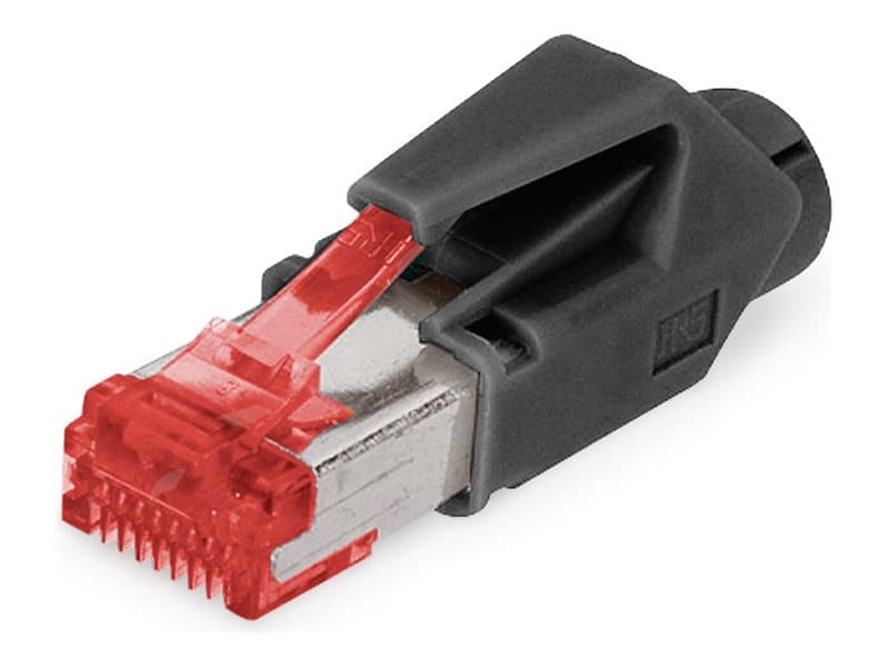 Digitus A-MO6-8-8-HRS-50, RJ-45, musta, punainen, käsivarsi, suora, polykarbonaatti (PC), Cat6