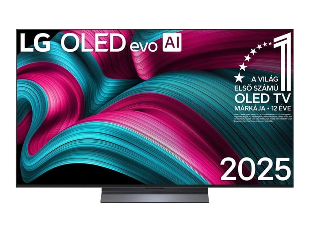 LG OLED evo AI OLED55C51LA, 139,7 cm (55), 3840 x 2160 pikseliä, OLED evo, Älytelevisio, Wi-Fi, musta