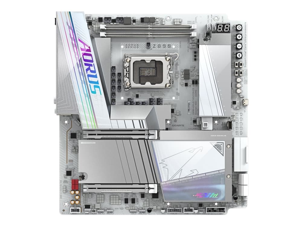 GIGABYTE Z890 AORUS TACHYON ICE, Intel, LGA 1851 (Socket V1), Intel Core Ultra (Series 2), LGA 1851, DDR5-SDRAM, 128 GB