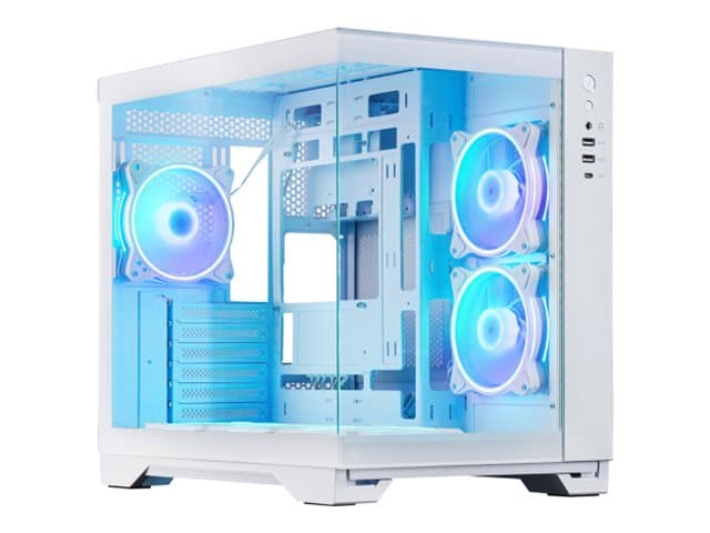 Chieftec GM-30W-TG-OP, Kuutio, PC, Valkoinen, ATX, mikro ATX, Mini-ITX, Pelaaminen, Multi