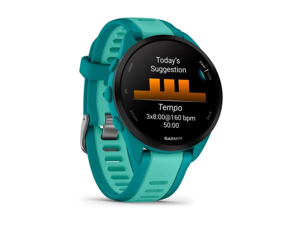 Garmin Forerunner 165 Music -älykello, turkoosi/kultainen