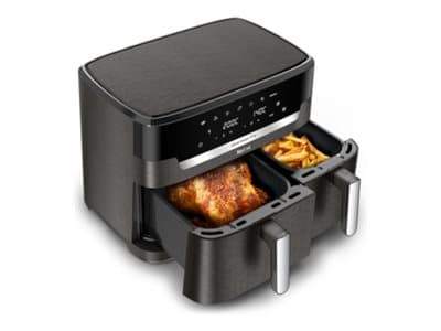 Tefal Easy Fry Dual XXL EY942HE0, Kuumakiertoilmakypsennin, 11 L, 40 °C, 220 °C, 10 henkilö(t), Kaksois