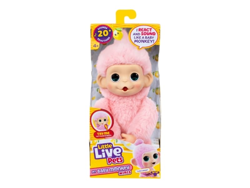 Little Live Pets LITTLE LIVE PETS MY BABY MINI MONKEY Pink Lemonz