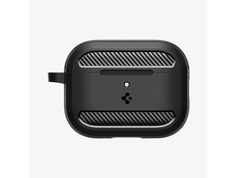 Spigen Rugged Armor, laatikko, termoplastinen polyuretaani (TPU), musta