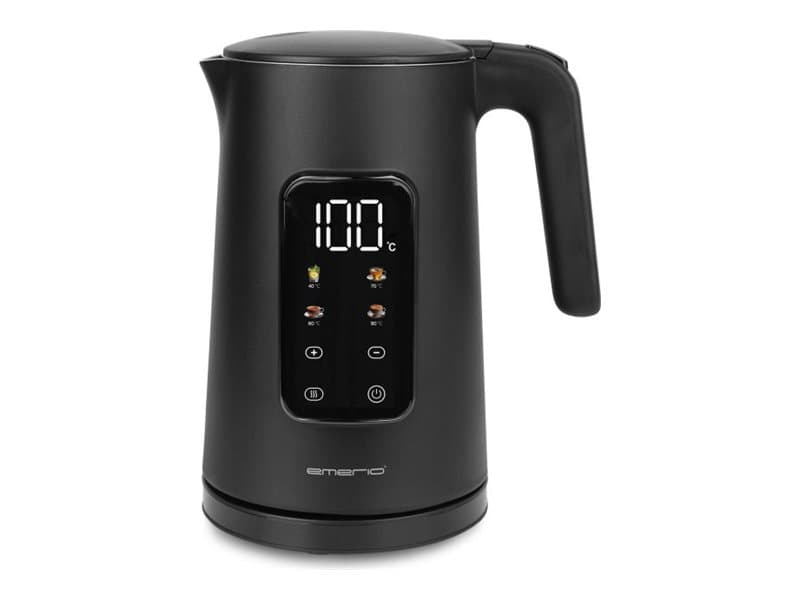 Emerio WK-132229, 1,7 L, 2200 W, musta, Veden tason ilmaisin, Johdoton, Pidä lämpimänä-toiminto