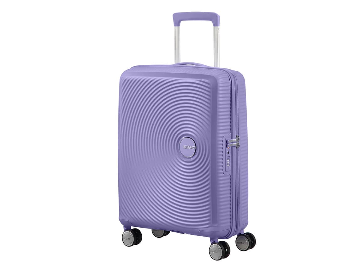 American Tourister Soundbox, Vaunu, Kova kuori, Laventeli, Matkustamo, Polypropeeni (PP), 4 renkaita