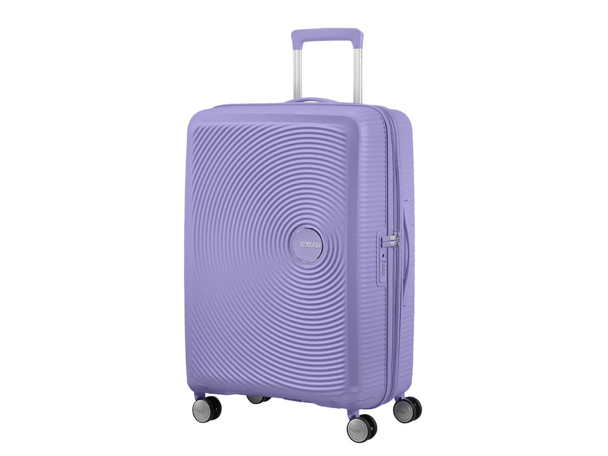 American Tourister Soundbox, Vaunu, Kova kuori, Laventeli, Keskikokoinen, Polypropeeni (PP), 4 renkaita