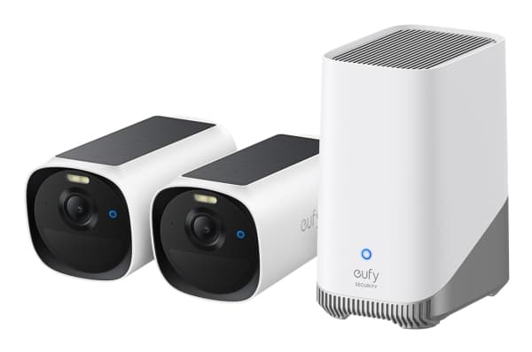 Eufy eufyCam E40 2-Cam Kit + HomeBase S380, IP-turvakamera, Ulkona, Langallinen & langaton, Seinä, musta, Valkoinen, Luoti (muoto)