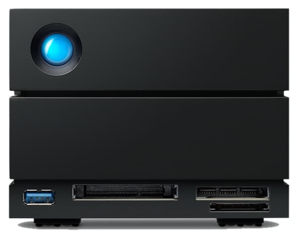 LaCie 2big Dock v2, 60 TB, HDD, 3,86 kg, Työpöytä, musta