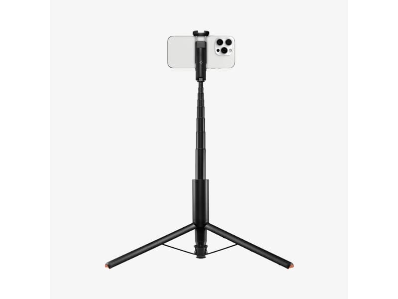 Spigen Tripod Selfie Stick | S541W, Älypuhelin, musta, Mikä tahansa tuotemerkki, Alumiini, 31,5 cm, 5,5 cm