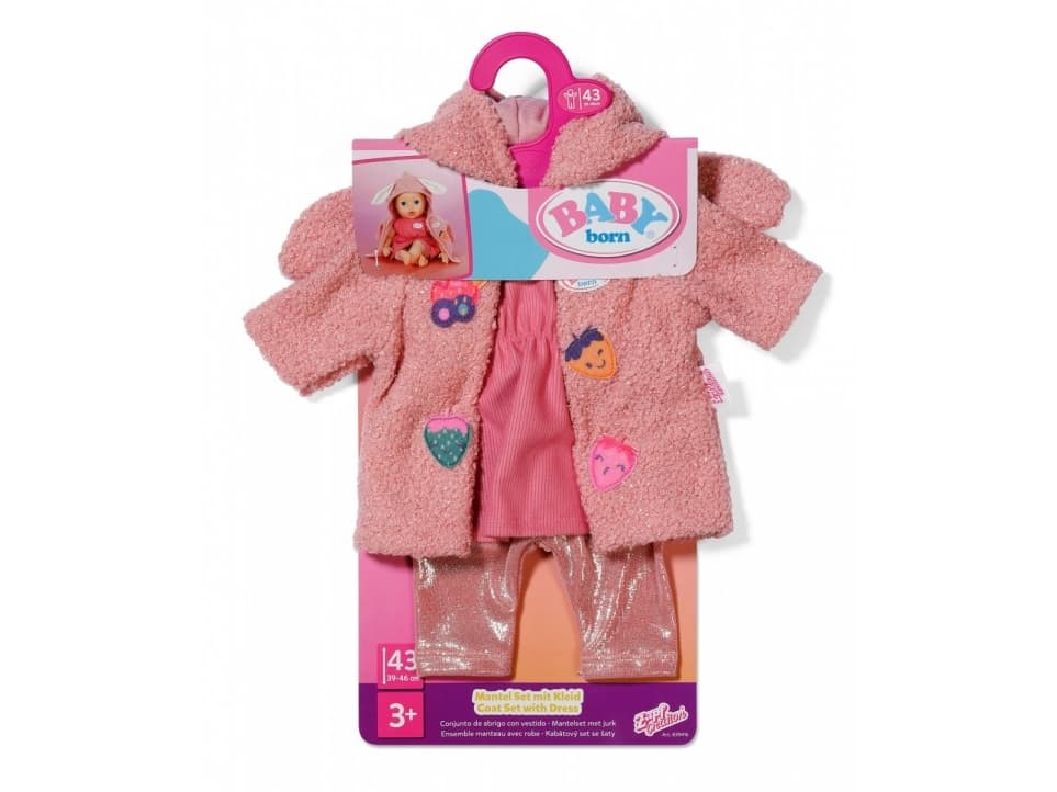 BABY born Coat Set with Dress 43cm