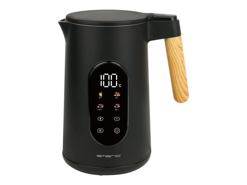 Emerio vedenkeitin 1,7 l puukahvainen johdoton Digit.Disp. (WK-132230)