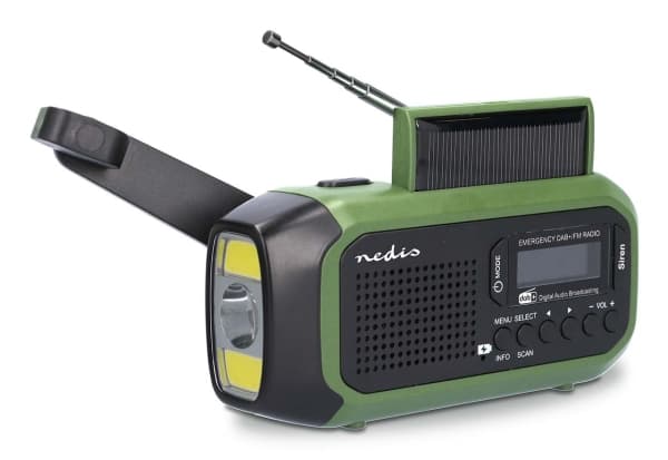 Nedis RDDBCR2000GN, Kannettava, Digitaalinen, DAB+, FM, 87,5 - 108 MHz, 174 - 240 MHz, 1 W