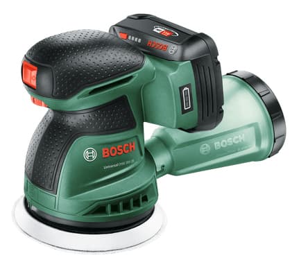 Bosch UniversalOrbit 18V-20, Epäkeskohiomakone, musta, Vihreä, 10000 OPM, 23000 OPM, 1 mm, 5,5 m/s ²