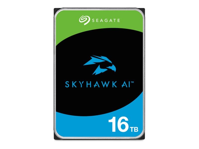 SEAGATE Skyhawk AI 16TB kiintolevy SATA 6Gb/s 512MB välimuisti 3,5 tuuman CMR Helium
