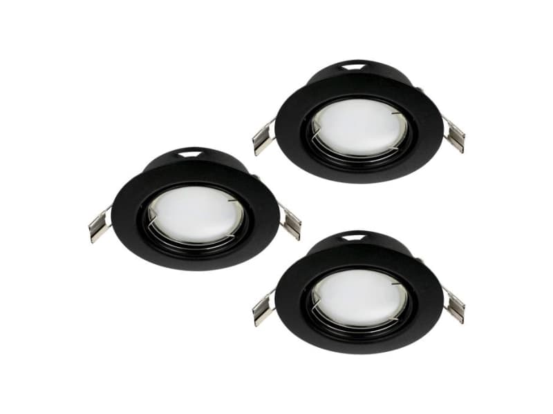 EGLO PENETO UPOTUSSARJA TILT Ø78 3X4,6W 3000K MUSTA