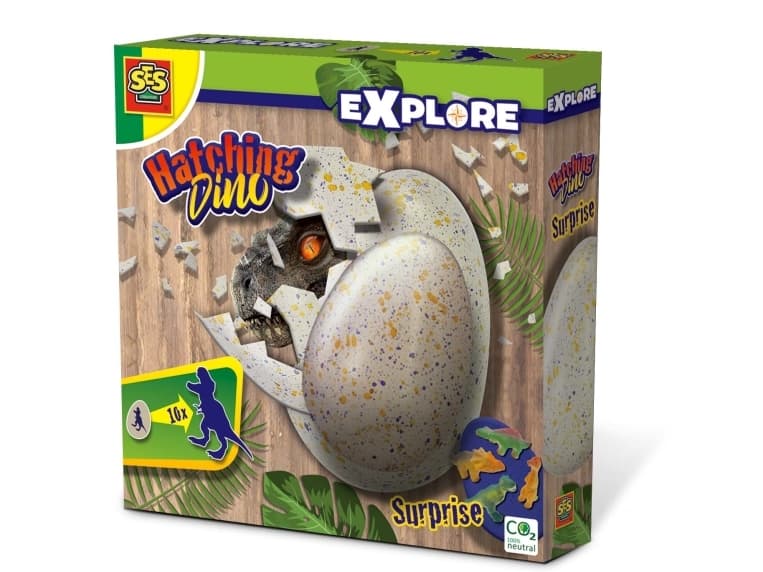 SES Creative Hatching dino, Egg, Biologia, 4 vuosi/vuosia, Monivärinen