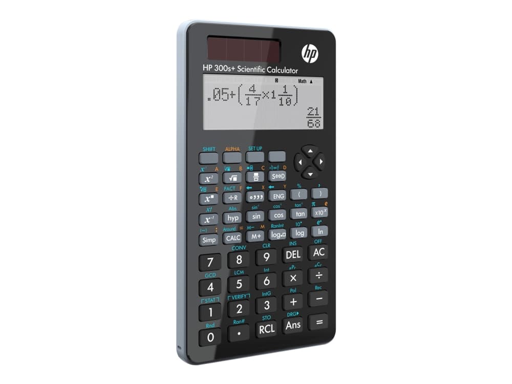 HP 300s+ tieteellinen laskin - 31 x 96 mm - 5 minuuttia - 112 g - 77,2 mm (3,04 ) - 79 x 15 x 153 mm - Paristo:1 LR44, aurinkokenno laitteen etuosassa (NW277AA/B1S)