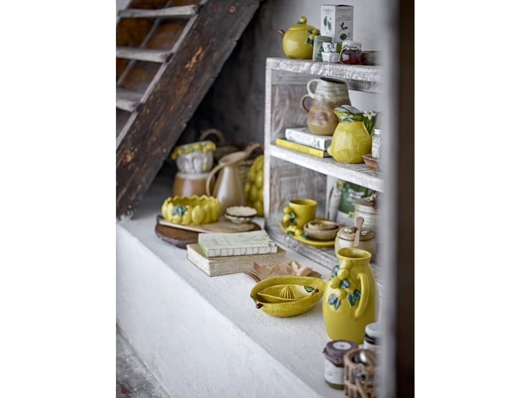 CREATIVE COLLECTION Limone kannu, keltainen, kivitavaraa