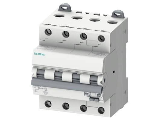 Siemens 5SU13467FP16 FI-sikkerhedsafbryder/automatsikring Sikringsstørrelse = 3 4-polet 16 A 0,003 A
