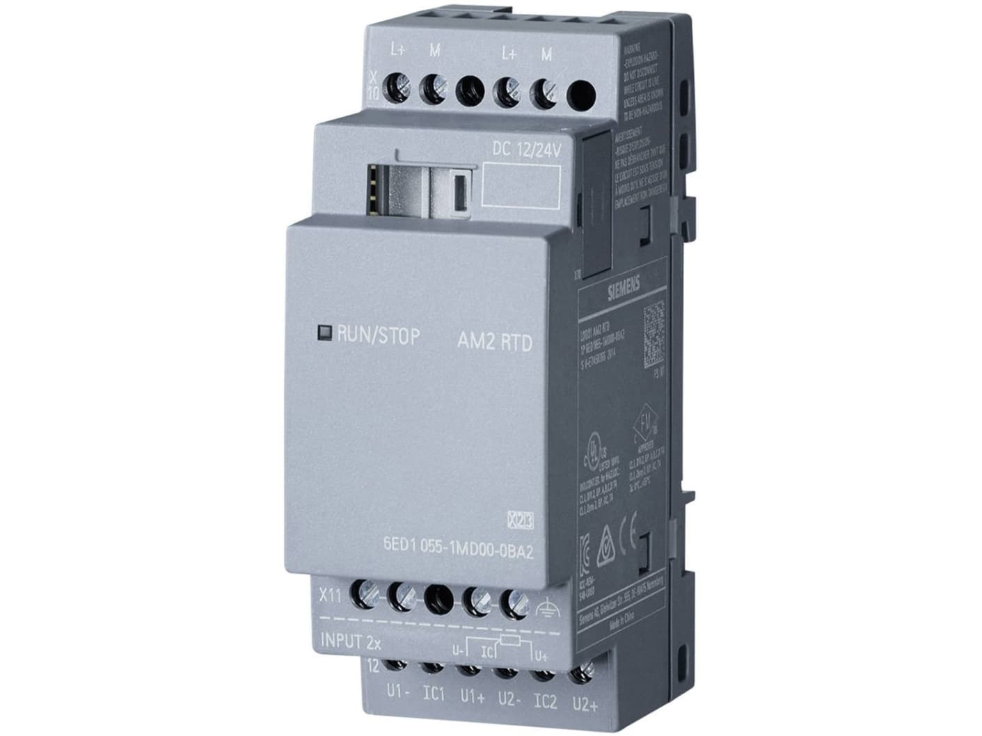Siemens LOGO! AM2 RTD 0BA2 PLC-laajennusmoduuli 12 V / DC, 24 V / DC