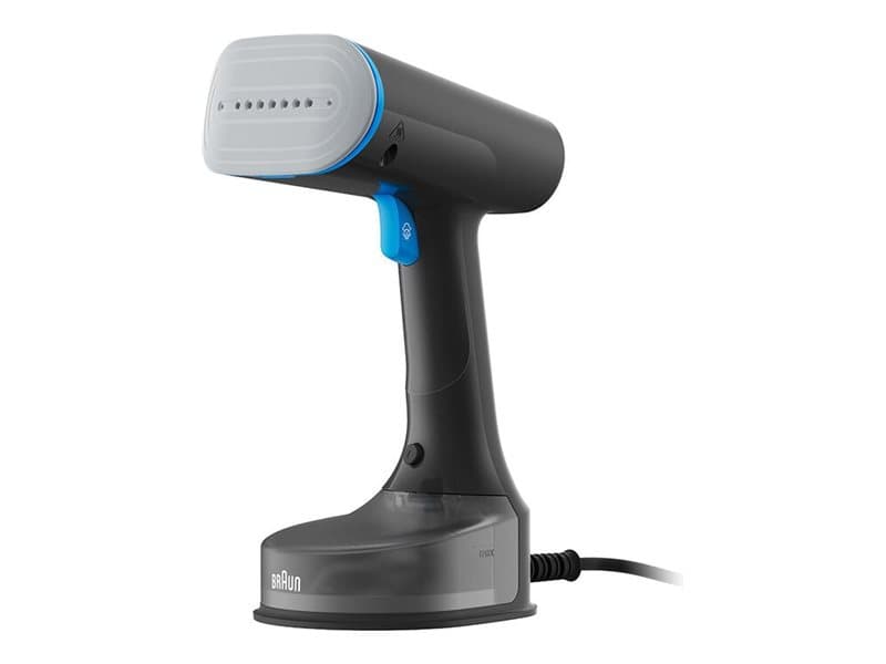 Braun QuickStyle 5 GS 5031, Kannettava vaatehöyrystin, 0,15 L, 0,75 min, musta, Sininen, Painikkeet, Käsikytkin