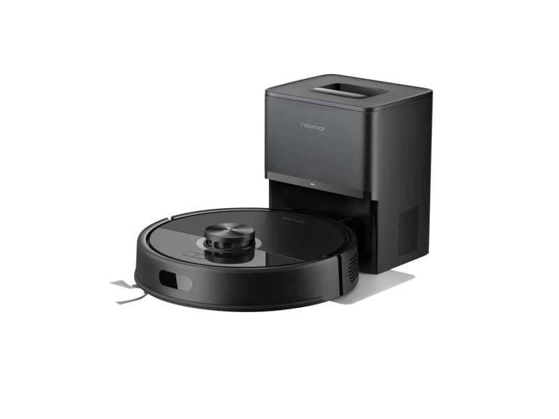 Roborock Q7 TF+, Pussiton, musta, Pyöreä, Pölypussi, 3 renkaita, 0,2 L