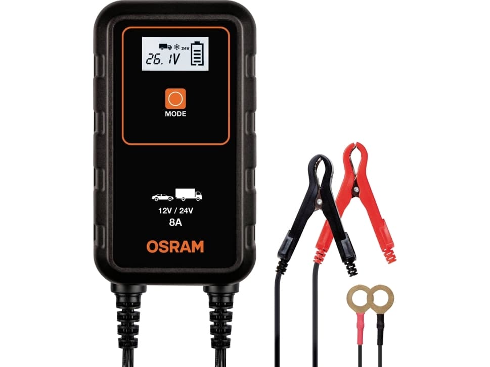 Osram BatteryCharge 908 -akkulaturi - 12V / 24 V - 8 A
