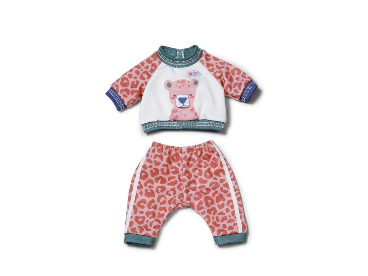 BABY born Jogging Suit Jungle 36cm, Nuken vaatesetti, 1 vuosi/vuosia