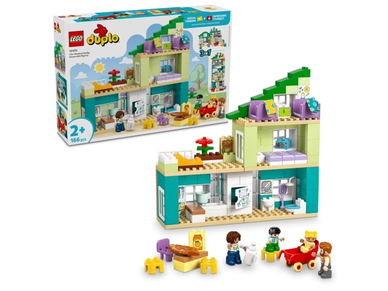 LEGO DUPLO 10470 Nykyaikainen omakotitalo ja hahmot 3in1