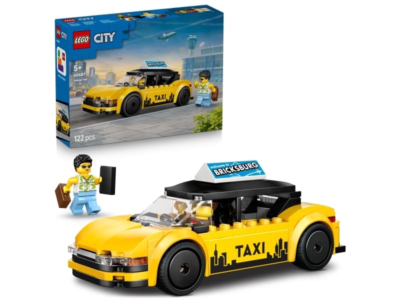 LEGO City 60487 Keltainen taksi