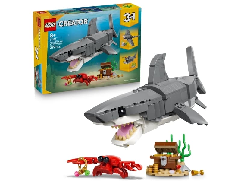 LEGO Creator 31381 Vaarallinen hai ja aarrearkku
