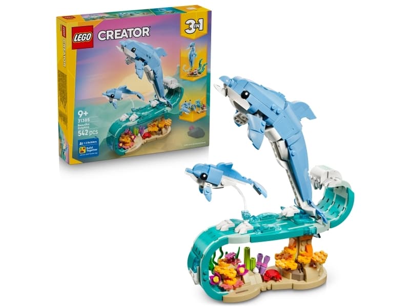 LEGO Creator 31385 Merieläimet: Söpöt delfiinit